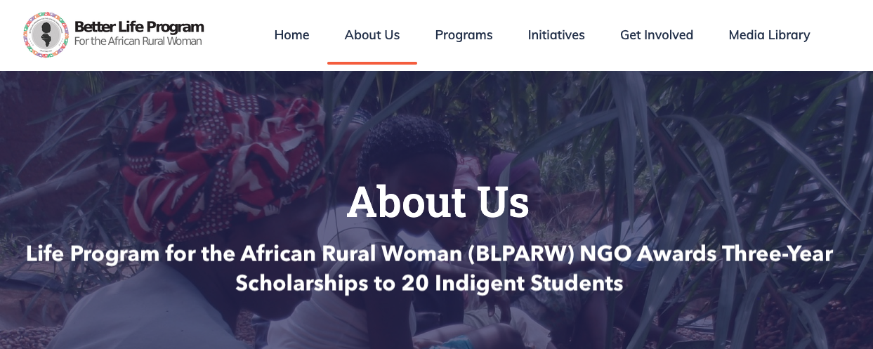 Ngo Programs Life Program for the African Rural Woman (BLPARW) NGO Awards Three-Year ...
